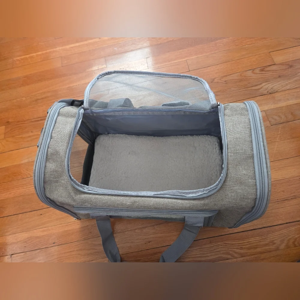 Gray Pet Travel Bag